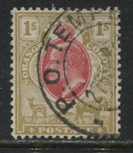 Orange Free State KEVII 1903 1/ bister and carmine mint o.g.