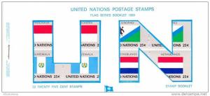 UNO,United Nations NEW YORK - flag booklet 1989