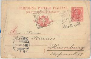 53738 - ITALY COLONIES: LIBIA - FULL POSTCARD for GERMANY 1907-