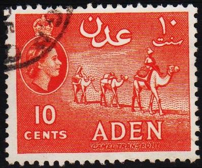 Aden. 1953 10c S.G.50 Fine Used