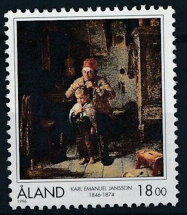 Aland 1996 #129 MNH. Painting