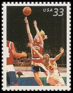 US 3399 Youth Team Sports Basketball 33c single (1 stamp) MNH 2000