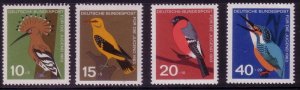 *Germany '63 Birds Series Sc B388 - B391 MNH