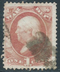 U.S., Sc #O83, 1c Used