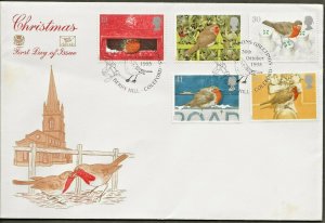 30/10/1995 CHRISTMAS –ROBINS FDC