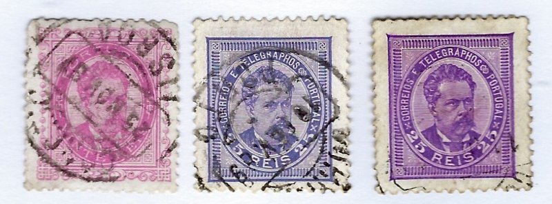 Portugal  SC#64-66 Used F-VF SCV$23.00...Worth a Close Look!