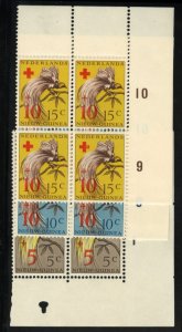 Netherlands Colonies, Netherlands New Guinea #B4-6 Cat$21, 1955 Red Cross, co...