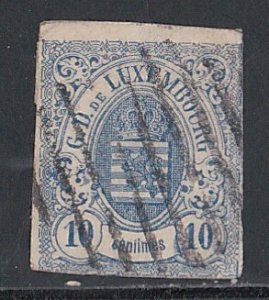 Luxembourg # 7, Coat of Arms, used, 1/4 Cat.