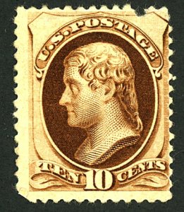 U.S. #187 MINT OG HR DIST.