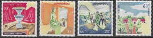 Laos Scott 92-95 MNH Neutral and Constitutional set of 1964