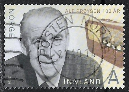 Norway ~ Scott # 1747 ~ Used ~ Alf Proysen
