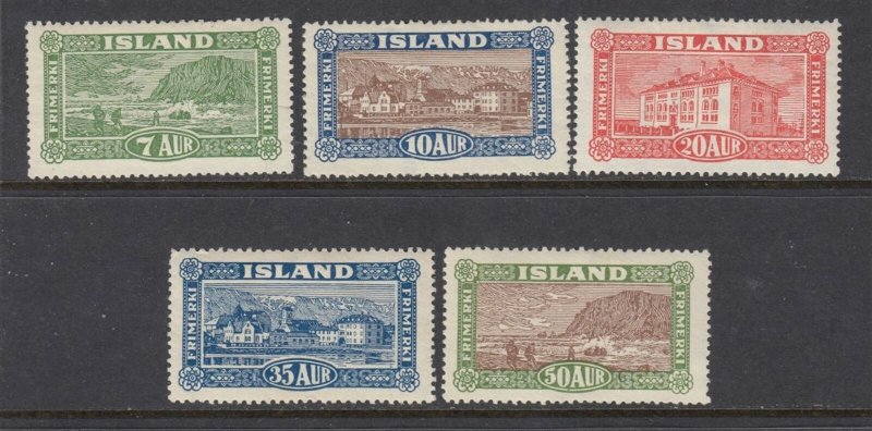 Iceland #144-148 Complete (Mint   HINGED) - great gum cv$337.50