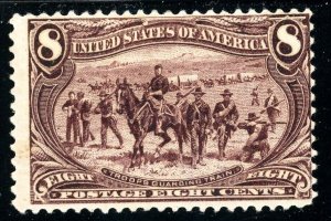 USAstamps Unused FVF US 1898 Trans-Mississippi Troops Scott 289 OG MHR