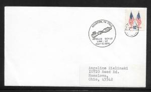 #1509 Cover Apollo Soyuz Link-Up Houston, Tx 7-17-75 TEXAS (my3021)