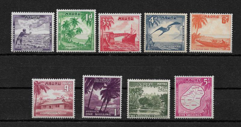 Nauru Scott # 39-47 VF-OG never hinged scv $ 17 ! nice colors ! see pic !