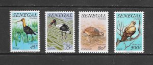 BIRDS - SENEGAL  #579-82  MNH