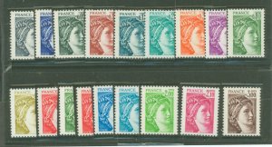 France #1560-1577 Mint (NH) Single (Complete Set)