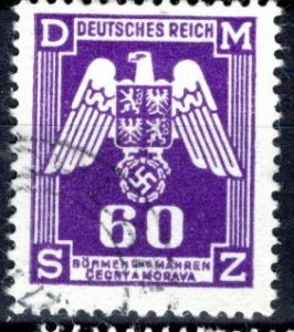 Bohemia and Moravia Scott # O16, used