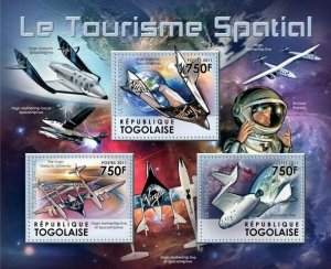 Togo 2011 MNH - Space Tourism (Virgin Galactic Spaceship One)
