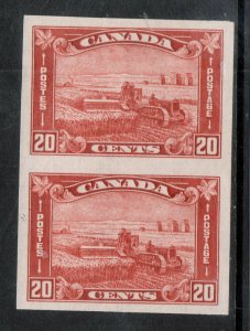 Canada #175a Extra Fine Never Hinged Imperf Pair  **With Certificate**