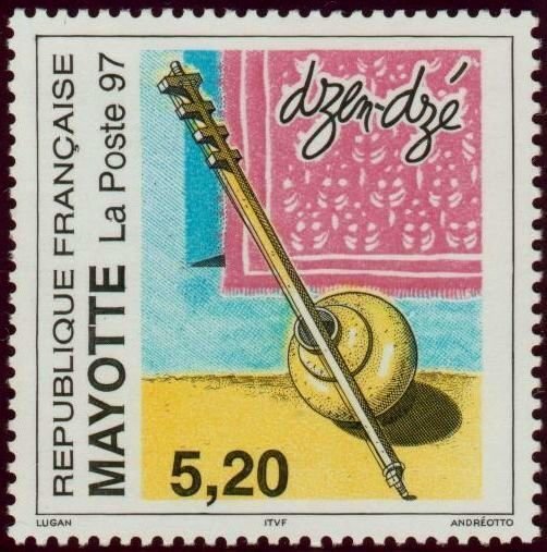 Mayotte 1997 #88 MNH. Dzen Dze, music