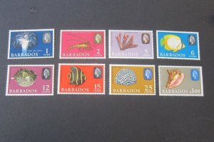 Barbados 1965 Sc 267-8,71-2,74-6,79 MNH