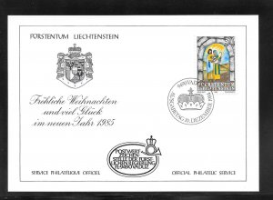 Liechtenstein #802 FDC Maximum Christmas Card (11799)