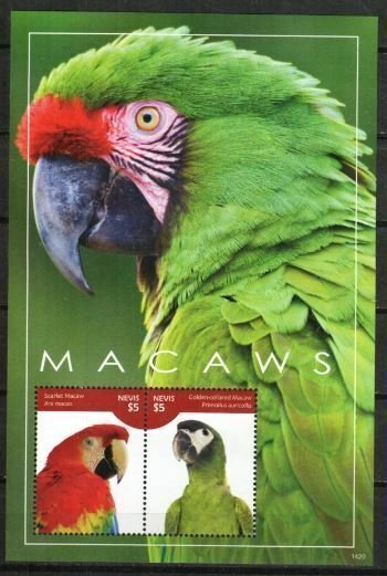 Nevis Stamp 1825  - Macaws