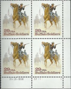 # 2818 MINT NEVER HINGED ( MNH ) BUFFALO SOLDIERS