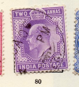 India 1902 Early Issue Fine Used 2a. 265986