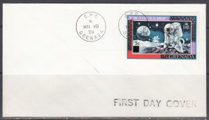 Grenada Scott 349 FDC - 1970 Surcharged Issue