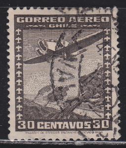 Chile C33 Plane Over Trees 1935