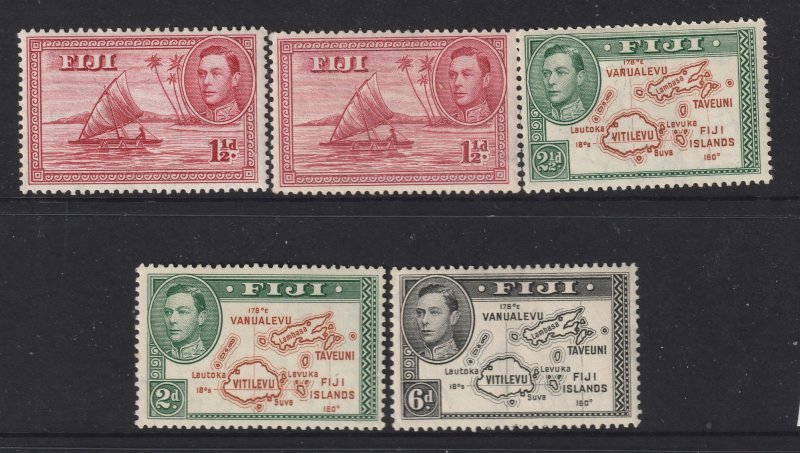 Fiji a small mint lot KGVI era