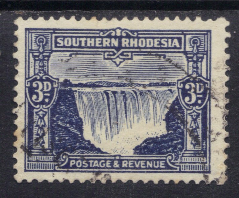 Southern Rhodesia 1931 - 37 KGV 3d Deep Ultramarine used SG 18 ( C1352 )