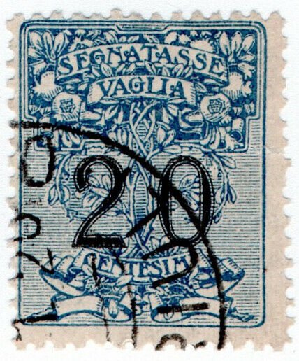 (I.B) Italy Revenue : Postal Order Stamp 20c (Segnatasse)