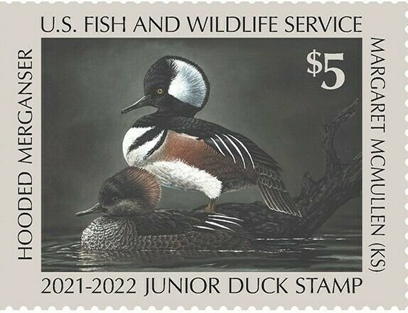 Mac's - JDS29 2021 US Junior Duck Stamp Mint OG NH XF Centering  Free Mount