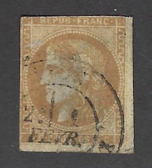 France Sc #1 Used F-VF SCV$275.00...French Stamps are Iconic!