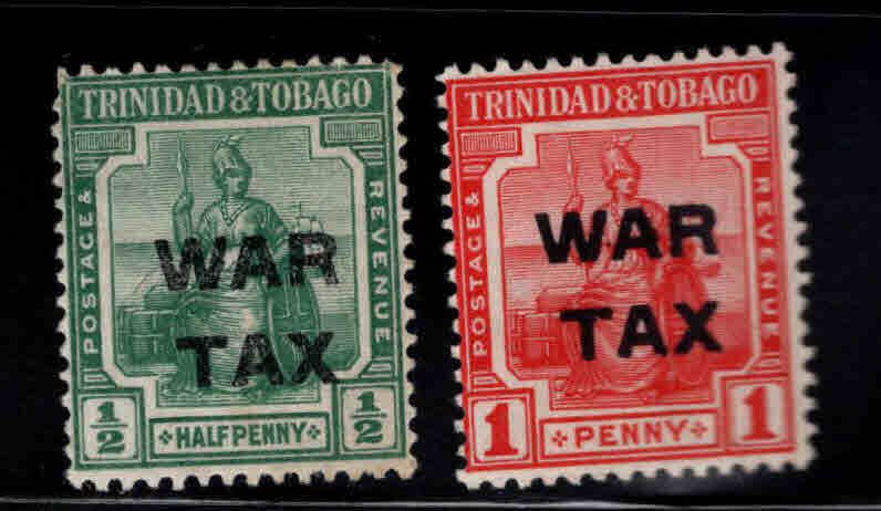 Trinidad & Tobago Scott MR 6-MR7 MH* War Tax stamps