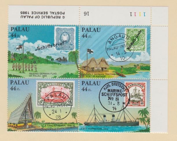 Palau Scott #C9a Stamps - Mint NH Plate Block