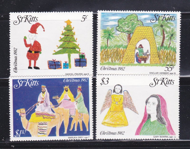 St Kitts 102-105 Set MNH Christmas (B)