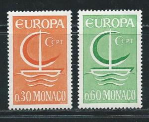 Monaco 639-40 1966 Europa set MLH