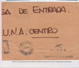 O)  URUGUAY,  D, PLUNA-OFFICIAL COMPAÑY, FROM AGENCIA RIVERA TO HEDQUARTERS -MON