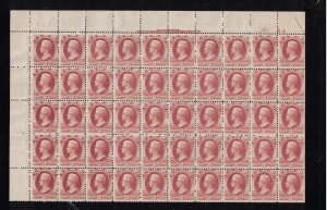 USA #O115 Mint Fine - Very Fine Never Hinged Upper Left Plate Pane Of Fifty