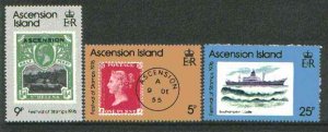 ASCENSION IS. - 1976 - Festival of Stamps - Perf 3v Set - MNH