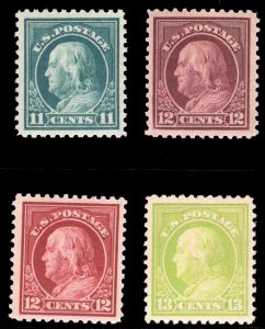 MOMEN: US STAMPS #511-513 MINT OG NH CHOICE VF/XF LOT #78438