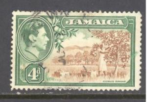 Jamaica Sc # 122 used (DA)