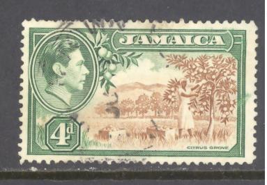 Jamaica Sc # 122 used (DA)