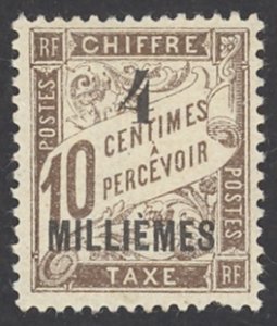 France-Offices in Egypt Port Said Sc# J6 MH 1921 4m on 10c overprint Postage Due