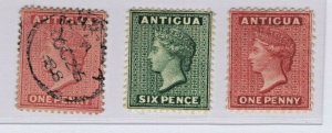 Antigua #18-20 Used + Unused SCV. $146  (JH 9/10/2020) 