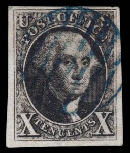 US # 2 VAR. IMPERF FAMOUS ** SPERATI ** FORGERY USED CAT. $ LOT #31866